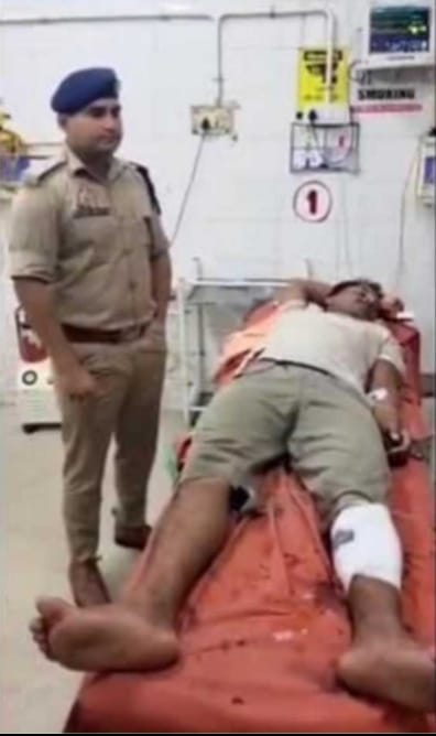 *पच्चीस हजार का इनामी पशु तस्कर, पुलिस मुठभेड़ में गिरफ्तार*