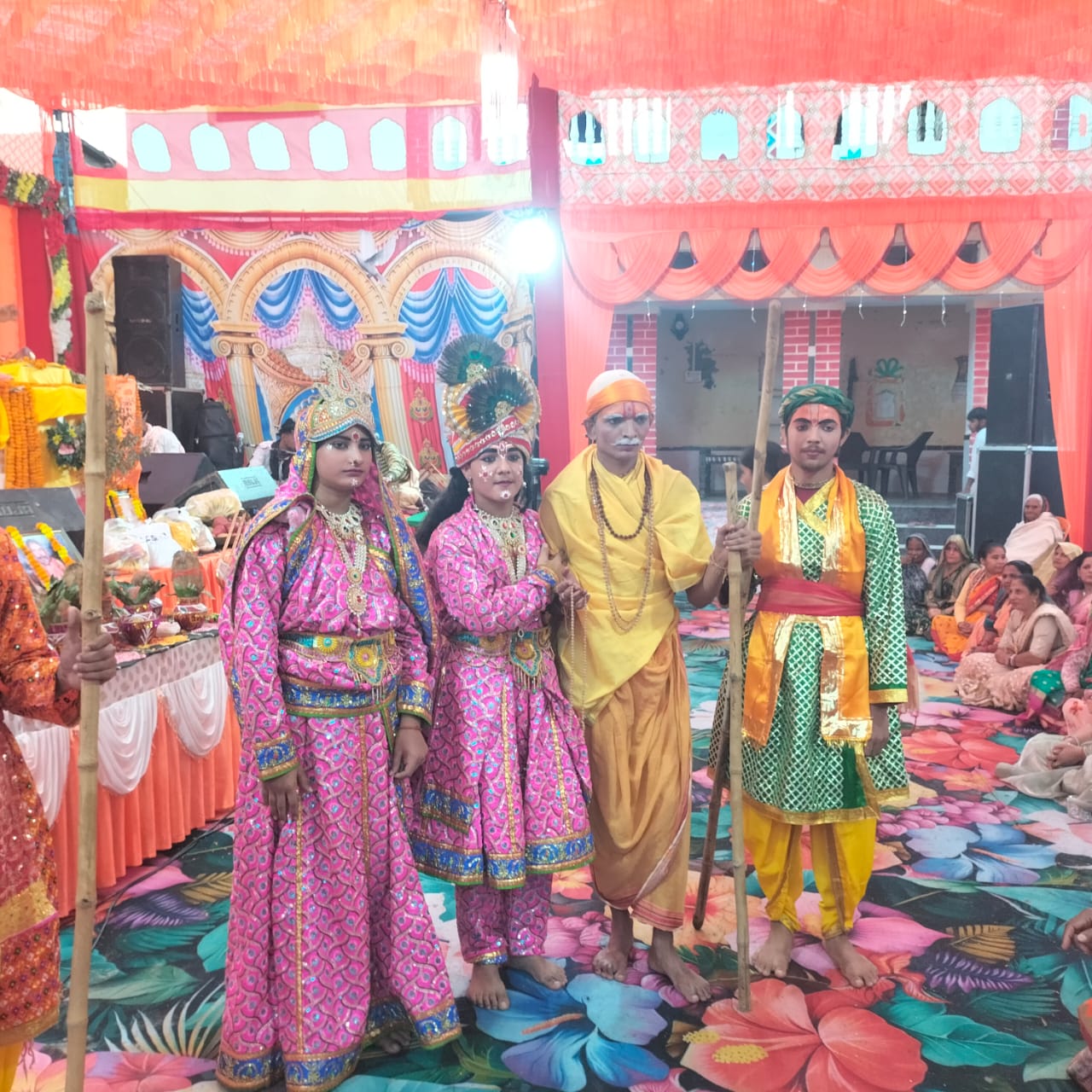 भागवत कथा के सातवें दिन श्रद्धालुओं की उमड़ी भीड़