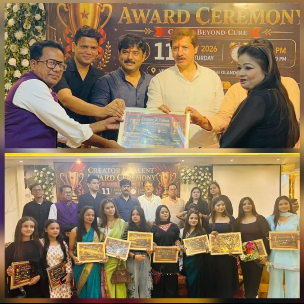 जौनपुर में आयोजित हुई क्रिएटर एंड टैलेंट अवार्ड सेरेमनी 2026, मेधावी छात्र-छात्राओं एवं सोशल मीडिया क्रिएटर्स का हुआ सम्मान