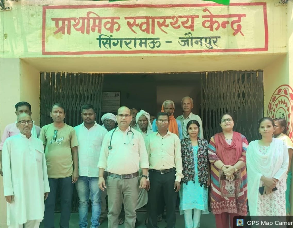 सिगरामऊ-जमऊपट्टी जन आरोग्य मेले में 104 मरीजों का उपचार
